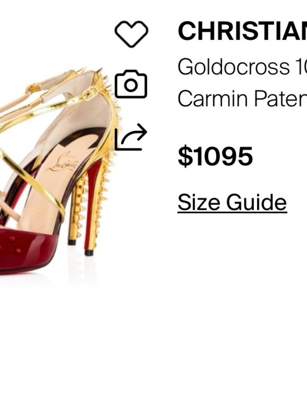 Christian Louboutin Size 39 Spiked Heels Authentic - Picture 5 of 12